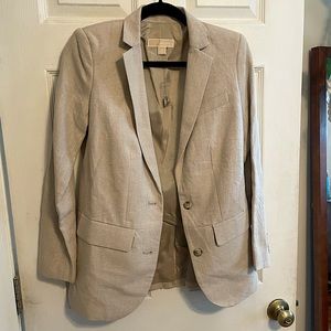 Michael Kors Linen Blazer • size 2 • NWT